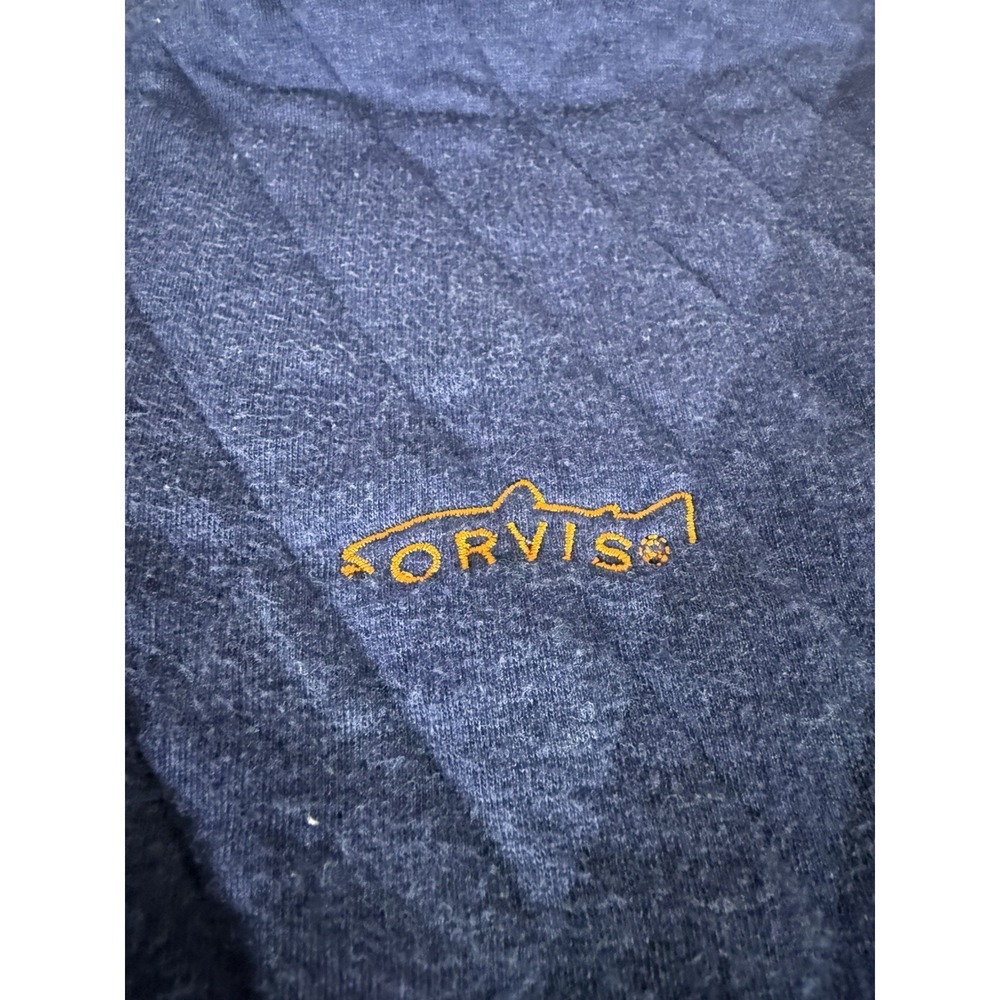Orvis Sweater Adult Large Blue Quilted Pullover Long Sleeve Argyle Warm Mens - Picture 4 of 10